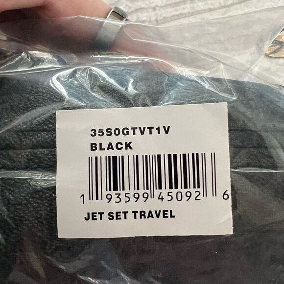 New with tags Michael Kors Jet Sest Travel Medium Double Pocket Tote black - Picture 9 of 9